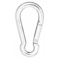 This load-rated spring snap features a solid gate design with a working load limit of 170 lb. Suitable for non-lifting applications such as securing loads or tethering equipment in industrial rigging and safety tie-offs