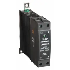 DC-output solid state relay with MOSFET technology, rated 0 to 60 VDC and 30 A maximum output current without heat sink. Form A (SPST-NO) switch configuration, 11 mA input at 32 VDC. Screw clamp terminals, finger-safe design. Suitable for switching DC loads in industrial control panels, automation systems, and process equipment.