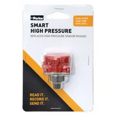 Pressure sensor for HVACR systems, providing accurate refrigerant pressure monitoring. Used in commercial and industrial refrigeration, air conditioning, and heat pump applications for system protection and diagnostics.