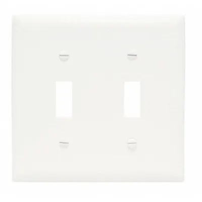 LEGRAND Wall Plate: Toggle, 2 Gang, Brown - General Purpose Wall Plates
