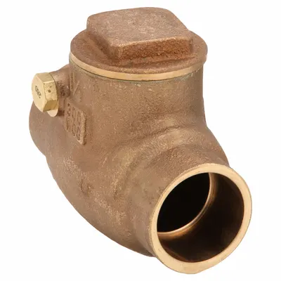 MILWAUKEE VALVE Lead-Free Bronze Inline Swing Check Valve, 1-1/4 in - Lead-Free Bronze Inline Swing Check Valves