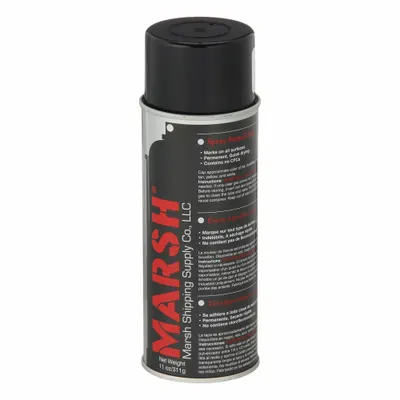 MARSH Stencil Ink: Black, 11 oz Container Size - Stencil Ink Spray Cans