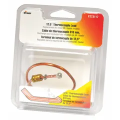 This thermocouple is a replacement component for tank top heaters in HVACR systems. It senses and regulates temperature to support safe and efficient operation in industrial heating applications.