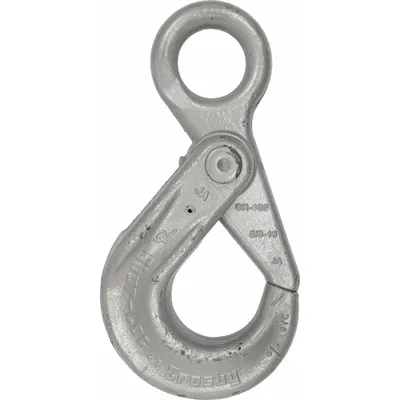 CROSBY Self-Locking Hook: 59,700 lb Working Load Limit, 100 Hook Grade, Alloy Steel - Self-Locking Hooks for Lifting