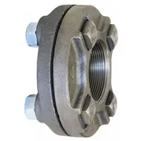 This ANVIL pipe flange is a 1-1/2 inch male NPT threaded cast iron flat flange, Class 125, rated for maximum operating pressure of 175 psi. It is used to connect pipes in low-pressure water, steam, or gas systems