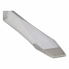 Alloy steel blade with a 3/16 in slotted tip and cushion grip handle. Standard length for turning slotted screws in equipment, panels, and machinery during assembly, maintenance, and repair tasks.