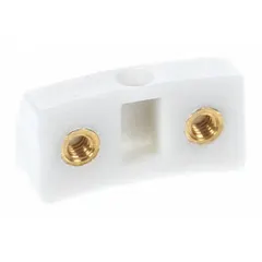 Adjustable shoe replacement part for HOBART A200C food mixer. Used to level and stabilize the mixer during operation, ensuring proper alignment of the bowl or attachment. Suitable for commercial kitchen environments.