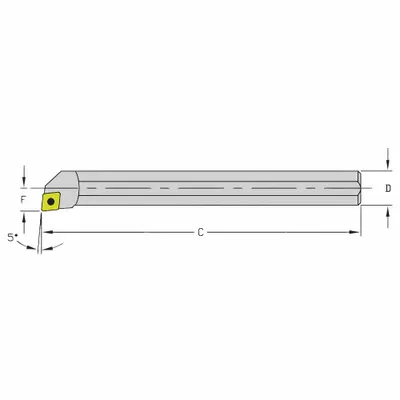 ULTRA-DEX USA HM08Q SCLPL2 Indexable Boring Bar - Indexable Boring Bars