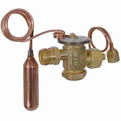This thermostatic expansion valve replacement kit is designed for R-410A refrigerant systems. It features field-adjustable superheat adjustment and a Female Chatleff connection. Suitable for use in commercial air conditioning and heat pump equipment.