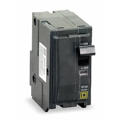 SQUARE D Miniature Circuit Breaker: 175 A, 120/240V AC, Single Phase, 10kA at 120/240V AC - QO Series, Plug-In Square D Miniature Circuit Breakers