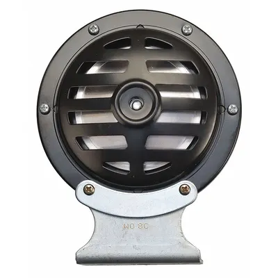 WOLO 372LE-24/48 High Tone Electric Horn, 24-48V DC, Black Painted Finish - Electric-Powered Horns