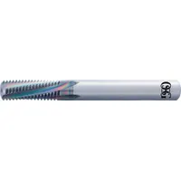 This helical-flute thread mill is made from EgiAs coated carbide, designed for cutting internal threads in steel, cast iron, and hardened steel. It features a 5/8"-18 UNF thread size and 5 flutes, suited for high-speed machining in industrial manufacturing