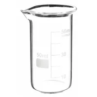 APPROVED VENDOR Beaker: 50 mL, 1.7 fl oz, Tall Form, Colorless, Glass, Autoclavable