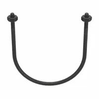 Standard U-Bolt: 1/2"-13 Thread Size, For Pipe Size 6 in, 8 3/8 in Inside Ht, Steel, Black Oxide (MPN U17242.050.0600)