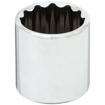 WESTWARD Socket: SAE, 3/8 in Drive Size, 7/8 in Socket Size, 12-Point, Std, Chrome - 3/8" Drive Hand Sockets