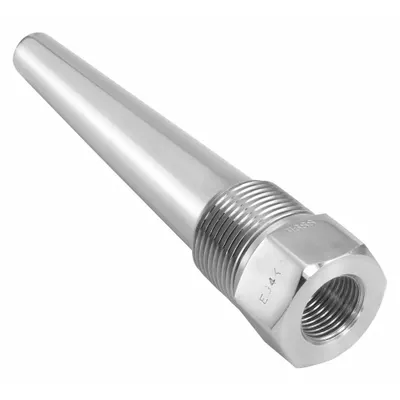 ASHCROFT Threaded Thermowell: Stainless Steel, For 9 in Stem Lg - Tapered-Shank Threaded Thermowells
