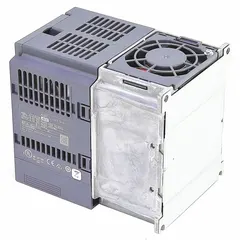Variable frequency drive for HVACR applications, designed to control motor speed in commercial chiller and air-handling units. Regulates compressor or fan speed based on load demand to optimize energy use and reduce mechanical stress.