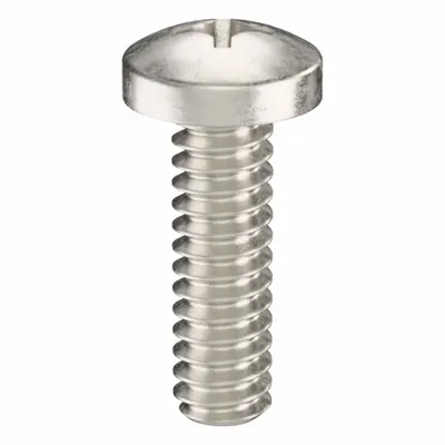 USA INDUSTRIALS Machine Screw: #4-40 Thread Size, 3/8 in Lg, 18-8, Stainless Steel, Plain - Pan Head Machine Screws