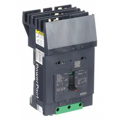 3-pole, 20 A B-Frame molded case circuit breaker rated 25kA at 277/408V AC and 525V AC. Features a fixed instantaneous trip, ABC phase connection, and I-Line ON End terminal connection. Suitable for overcurrent protection in power distribution panels, motor control centers, and switchboards.