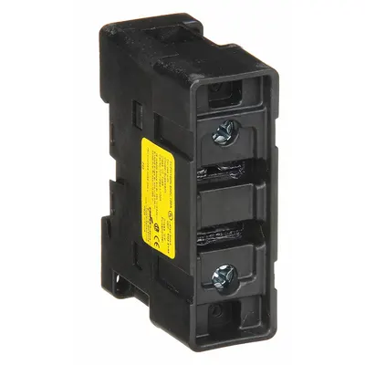 BUSSMANN Fuse Block: Finger-Safe, 1 Pole, 600 V AC, DIN Rail/Panel Mounting - UL Class J Fuse Blocks