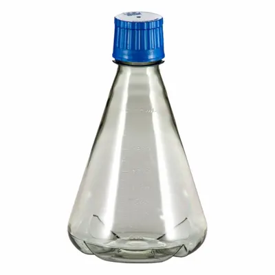 OEM Polycarbonate Erlenmeyer Flask Baffled Base: Shaker - Plastic Shaker Flasks