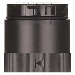 Push-in terminal base for KombiSIGN 40 modular tower lights. Black housing with IP66 rating. Overall height 1 3/4 in. Provides electrical connection and mounting for signal tower modules in industrial automation and machinery status indication.