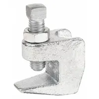 Beam Clamp: Galvanized Ductile Iron, 500 lb Load Capacity, For 1/2 in Threaded Rod, 3/4 in Throat Dp (MPN 0560009110)
