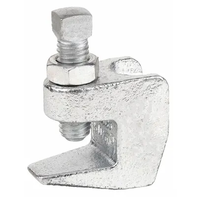 ANVIL Beam Clamp: Galvanized Ductile Iron, 500 lb Load Capacity, For 1/2 in Threaded Rod - C-Clamp Style Beam Clamps