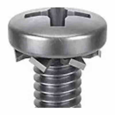 SEMS Screw: External Tooth, M6x1.00 Thread Size, 16 mm Lg, Stainless Steel, Passivated - Machine Screws with External Tooth Lock Washers