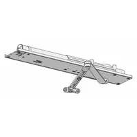 Grade 1 heavy-duty aluminum concealed-mount door closer with regular arm, non-hold open, and adjustable spring size 6. Suitable for interior or exterior use. ADA compliant. Measures 21 7/8 in length by 1 5/8 in width