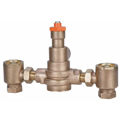 POWERS Thermostatic Mixing Valve: For Hot Water/Water Media, Thermostatic, Bronze - Emergency Fixture Mixing Valves