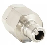 This EA Series hydraulic quick-connect coupling plug is designed for quick, leak-free connection and disconnection of hydraulic lines in fluid-power systems. It features a 316 stainless steel body and a nitrile seal, providing corrosion resistance for applications such as marine, chemical processing, and industrial hydraulics. Coupling size is 1/4 in