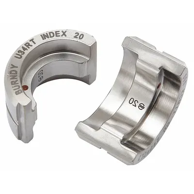 BURNDY Upper and Lower Crimping Die: 500 kcmil Copper Lug, YA/YS, 1 Sizes - Burndy Replacement Crimping Dies