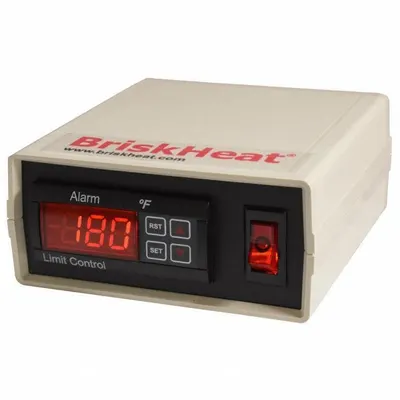 BRISKHEAT Temperature Controller: HL101, 1/32 DIN Size, K, On/Off Action, 115V AC - Temperature Controllers