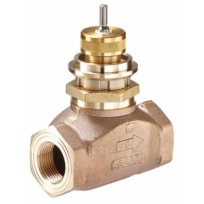 JOHNSON CONTROLS Hydronic Globe Valve: 2-Way, 11.6 CV Flow, 1 in Female NPT, Bronze Body - 2-Way NPT Connection Globe Valves