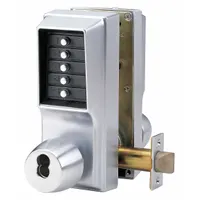 KABA SIMPLEX Mechanical Push Button Lockset: ADA Compliant, Chrome (MPN EE1021B/EE1011-26D-41)