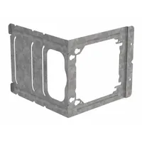 NVENT CADDY Mounting Bracket: Steel, Silver, For 1/2 Gangs, 6.03 in Overall Dp, 5.91 in Overall Wd (MPN C6)
