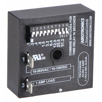 AIROTRONICS Single Function Encapsulated Timing Relay: Panel Door Relay - Surface-Mounted Relays