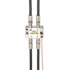 This coaxial splitter distributes signals from one F-Type Female input to three F-Type Female outputs. Supports frequencies up to 2,300 MHz. Suitable for splitting data, audio, and video signals in applications such as security camera systems, satellite TV, or broadband networks.