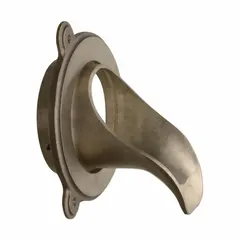Bronze downspout nozzle with body, 5 in overall height and 12 in overall width. No Hub connection type. Used to direct rainwater away from building foundations in commercial and residential drainage systems.