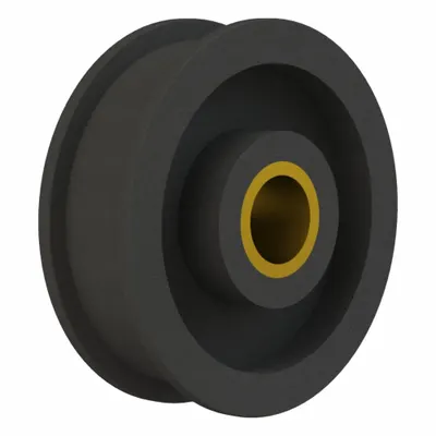 BREWER MACHINE & GEAR Flat Belt Idler Pulley: 1 in Bore, 4.5 in OD, Cast Iron - Flat Idler Pulleys without Flange