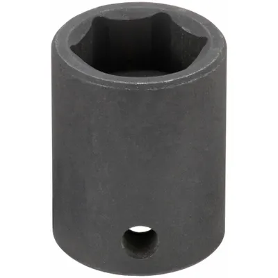 WESTWARD Impact Socket: 3/8 in Drive Size, Metric, 19 mm Socket Size, 6-Point, Std - 3/8" Drive Impact Sockets