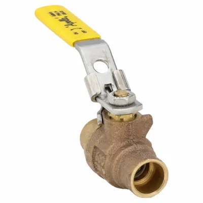 APOLLO Manual Two-Way Ball Valve: 1/2 in, Bronze, Straight, Sweat x Sweat, Full Port - Bronze Ball Valves
