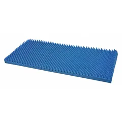 This DMI foam mattress topper is designed for queen-size beds, measuring 56 inches wide by 78 inches long with a 2-inch thickness. The entire construction is foam, including the cover and pad material. It is not water resistant. Suitable for adding cushioning and support to a mattress in residential or light commercial settings.