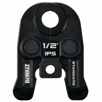DEWALT Press Jaw: 1/2 in Pipe, Carbon Steel - Jaws & Rings for Standard & Extended Press Tools
