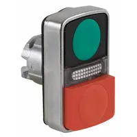 SCHNEIDER ELECTRIC Multihead Operator: Illuminated, 2 Button, Extended Profile, 22 mm Mounting Size (MPN ZB4BW7L3740)