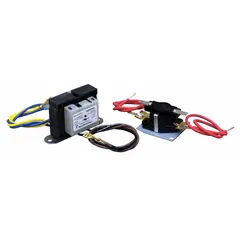 Unit-mount transformer designed for CDF Series electric wall and ceiling heaters. Operates on single-phase 277V AC, rated 22 A, and fits all heater wattages. Includes a relay for control applications.