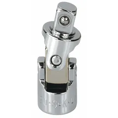 This 1/4" drive hand flex socket adapter features a square drive type with 1/4" input and output drive sizes. It is used to transfer torque at an angle in confined or awkward spaces where a straight extension cannot reach the fastener. Suitable for automotive repair, machinery maintenance, and assembly applications.