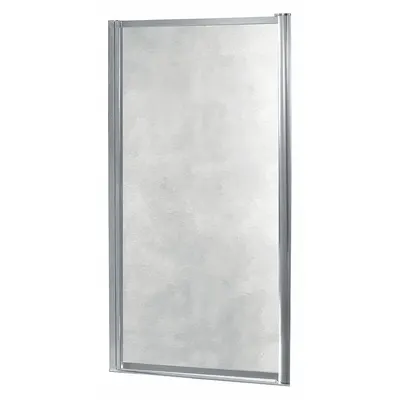 FOREMOST Shower Door: 23 in Min. Door Wd, 25 in Max. Door Wd, 65 in Overall Ht - Pivot Shower Doors