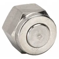 This PARKER compression plug from the A-LOK(R) series is a double-ferrule stainless steel fitting designed to seal the end of a tubing line. It is compatible with 1/2 in OD tubing and provides a leak-tight closure in industrial fluid or gas systems